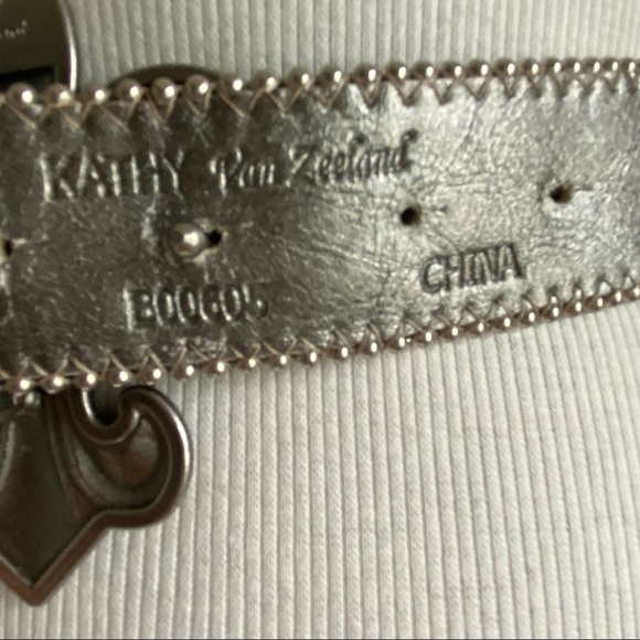 Kathy van Zeeland buckle stud back leather belt - Picture 13 of 15